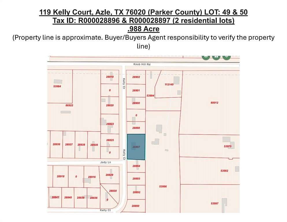 0.988 Acres of Residential Land for Sale in Azle, Texas