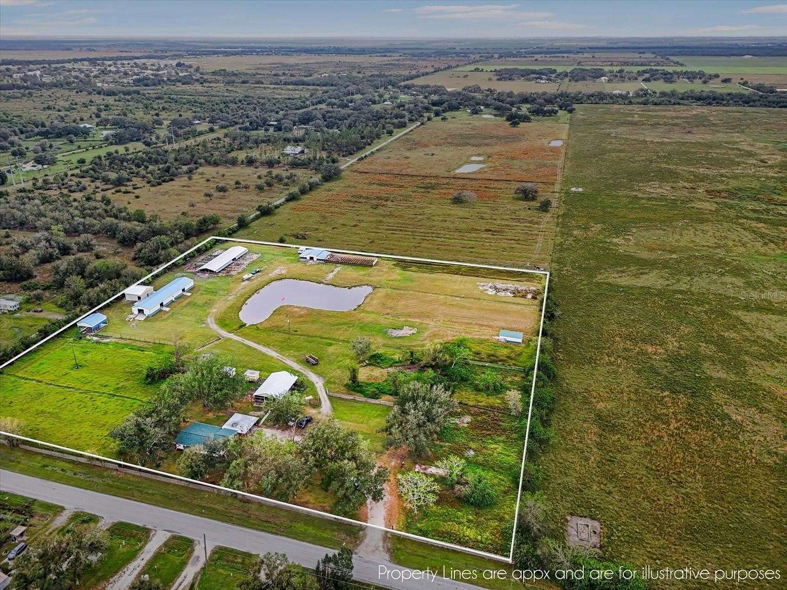 10 Acres of Residential Land with Home for Sale in Arcadia, Florida