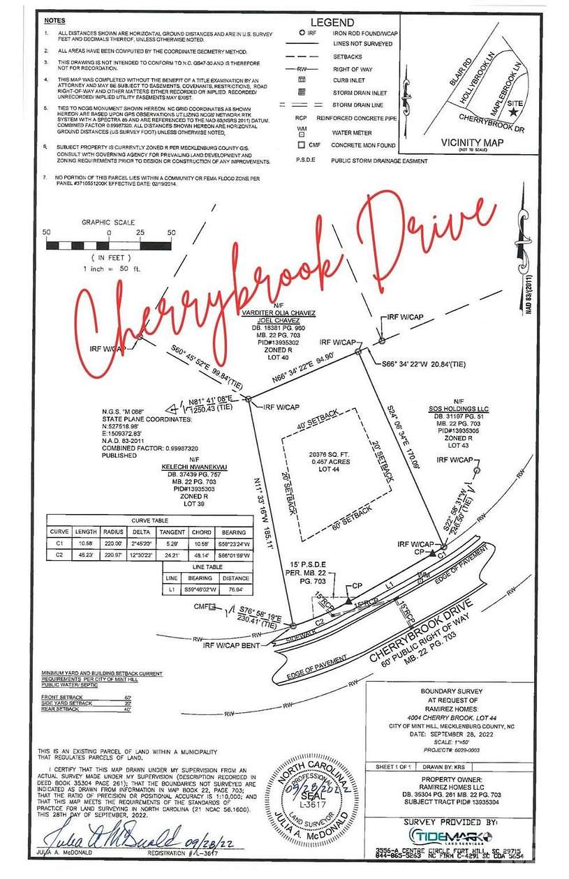 0.46 Acres of Residential Land for Sale in Mint Hill, North Carolina