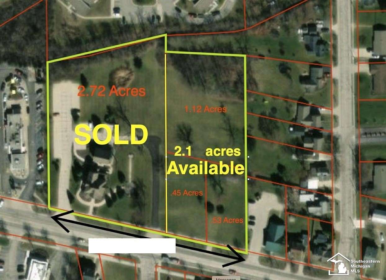 2.1 Acres of Commercial Land for Sale in Dundee, Michigan