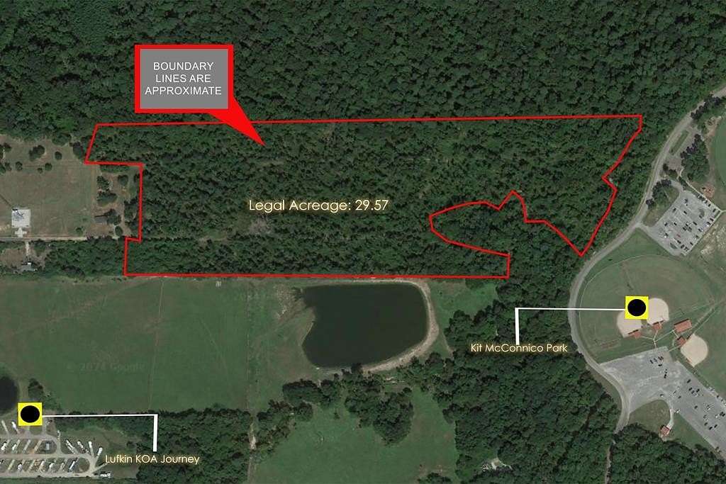 29.54 Acres of Recreational Land for Sale in Lufkin, Texas