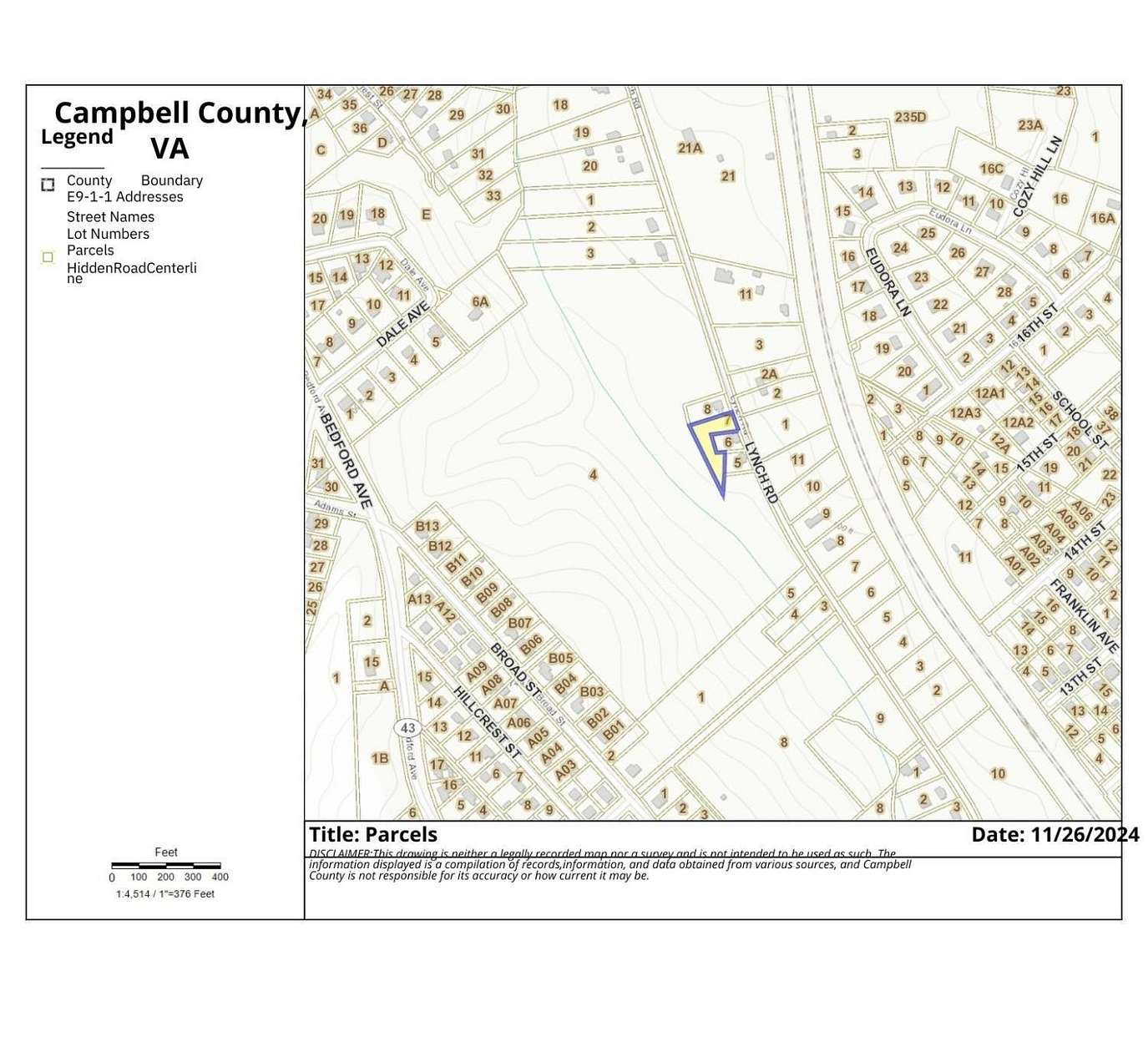 0.01 Acres of Land for Sale in Altavista, Virginia