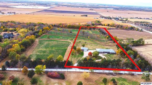 10 Acres of Land with Home for Sale in Gretna, Nebraska