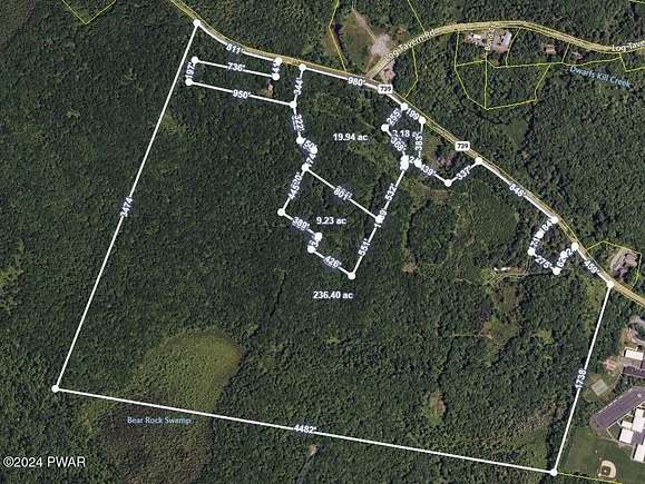 263 Acres of Land for Sale in Dingmans Ferry, Pennsylvania