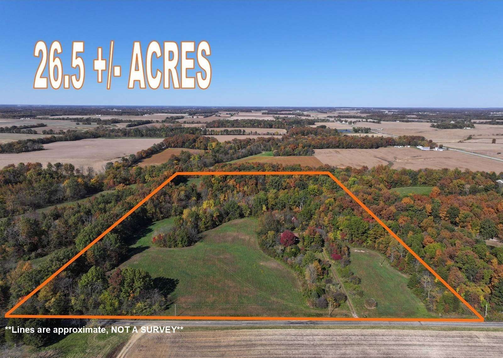 26.5 Acres of Agricultural Land with Home for Sale in Albion, Illinois