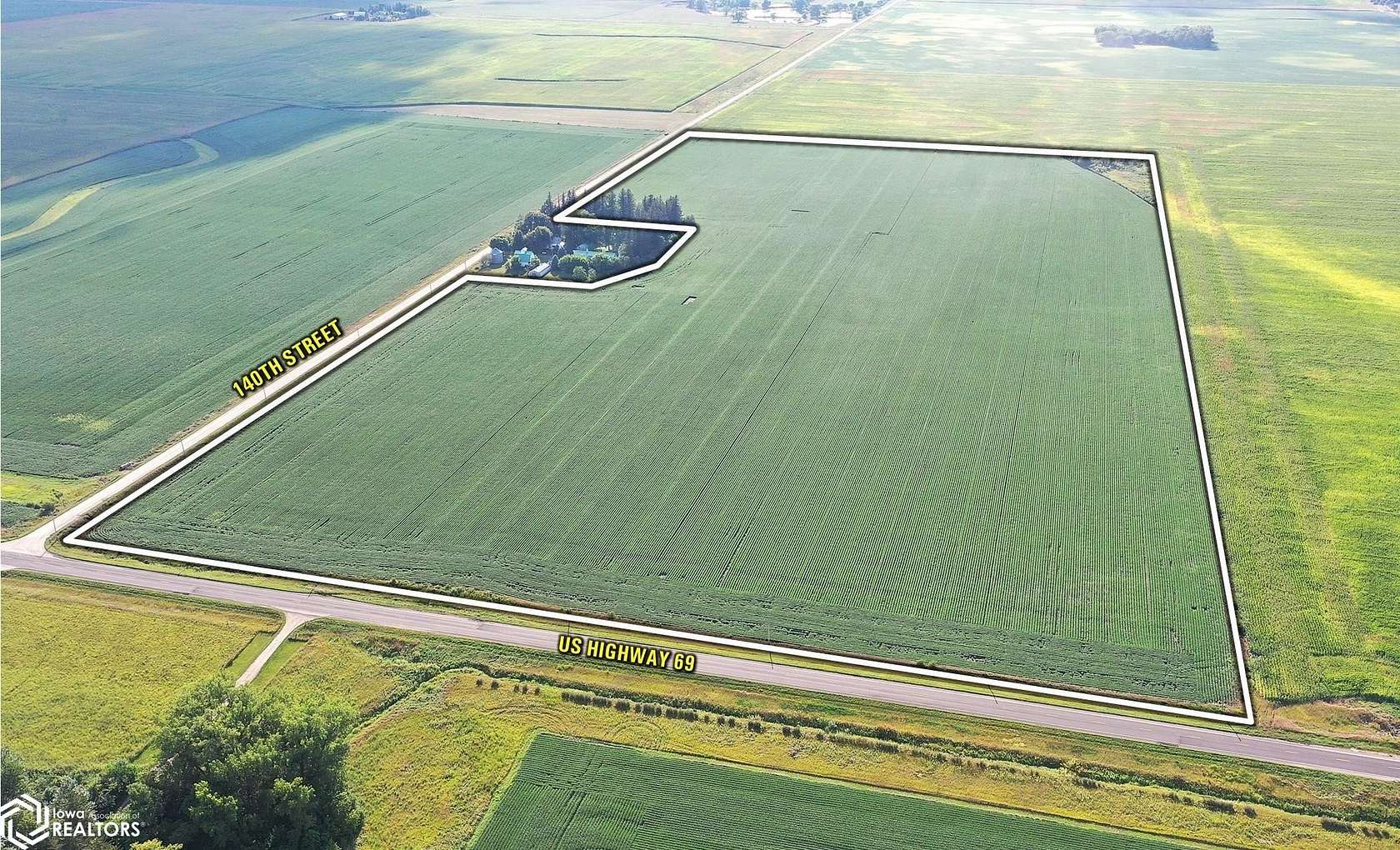 557 Acres of Land with Home for Auction in Klemme, Iowa