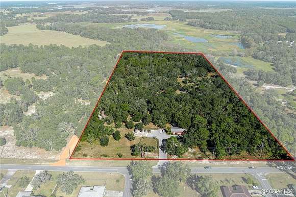 19.72 Acres of Land with Home for Sale in Inverness, Florida