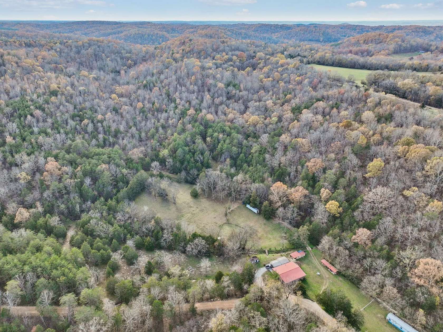 99.66 Acres of Land with Home for Sale in Clifton, Tennessee