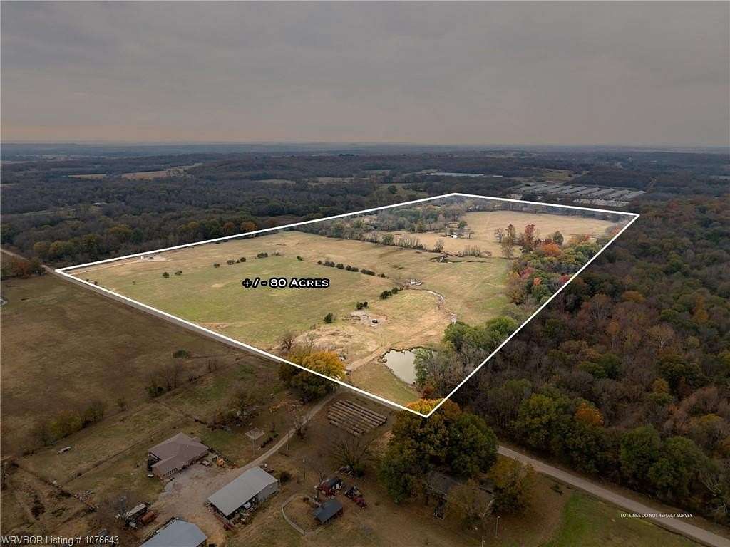 82 Acres of Land for Sale in Charleston, Arkansas