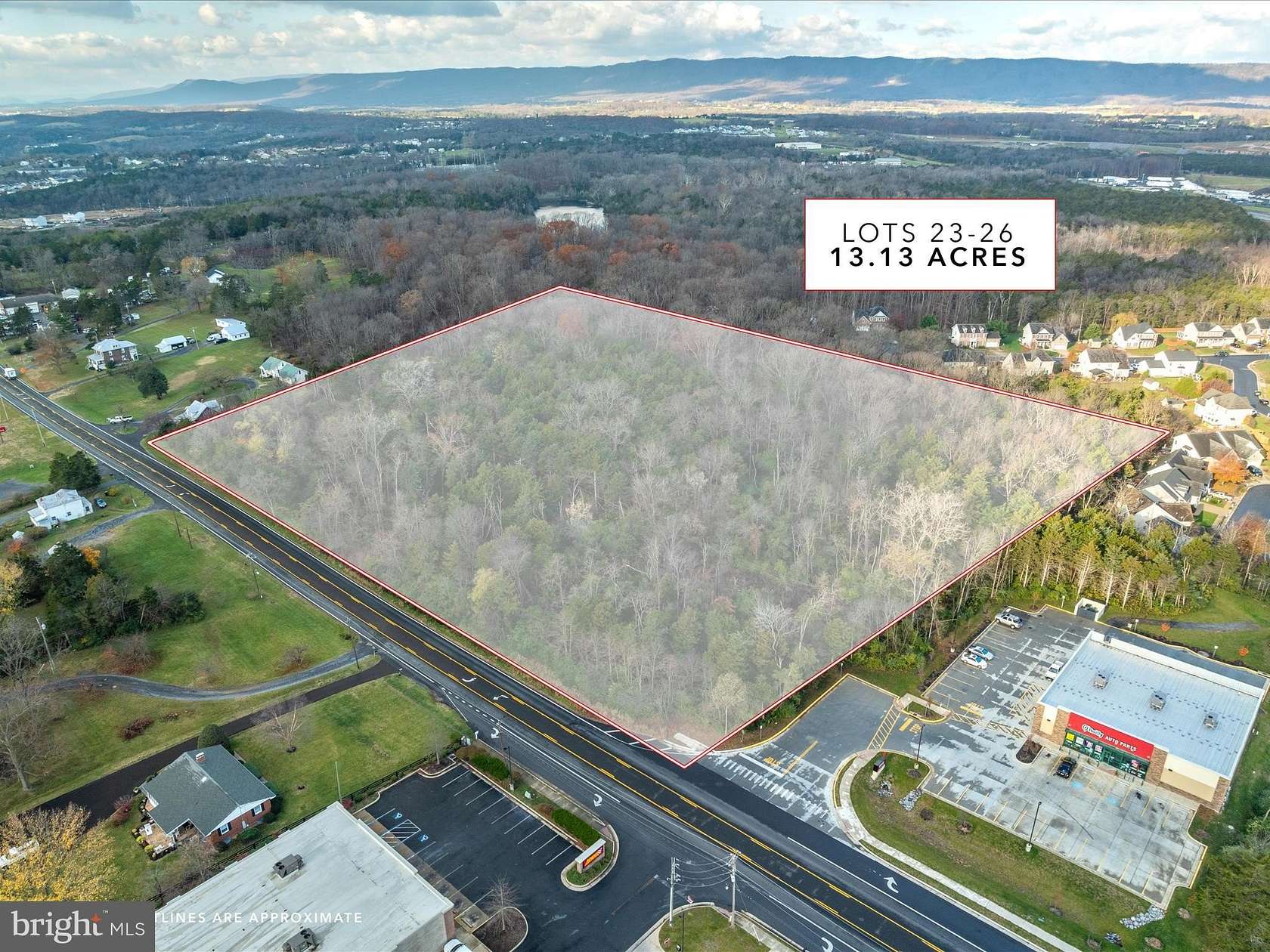 13.13 Acres of Commercial Land for Sale in Strasburg, Virginia