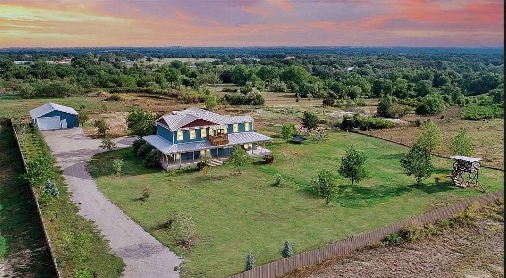 2 Acres of Residential Land with Home for Sale in Poolville, Texas