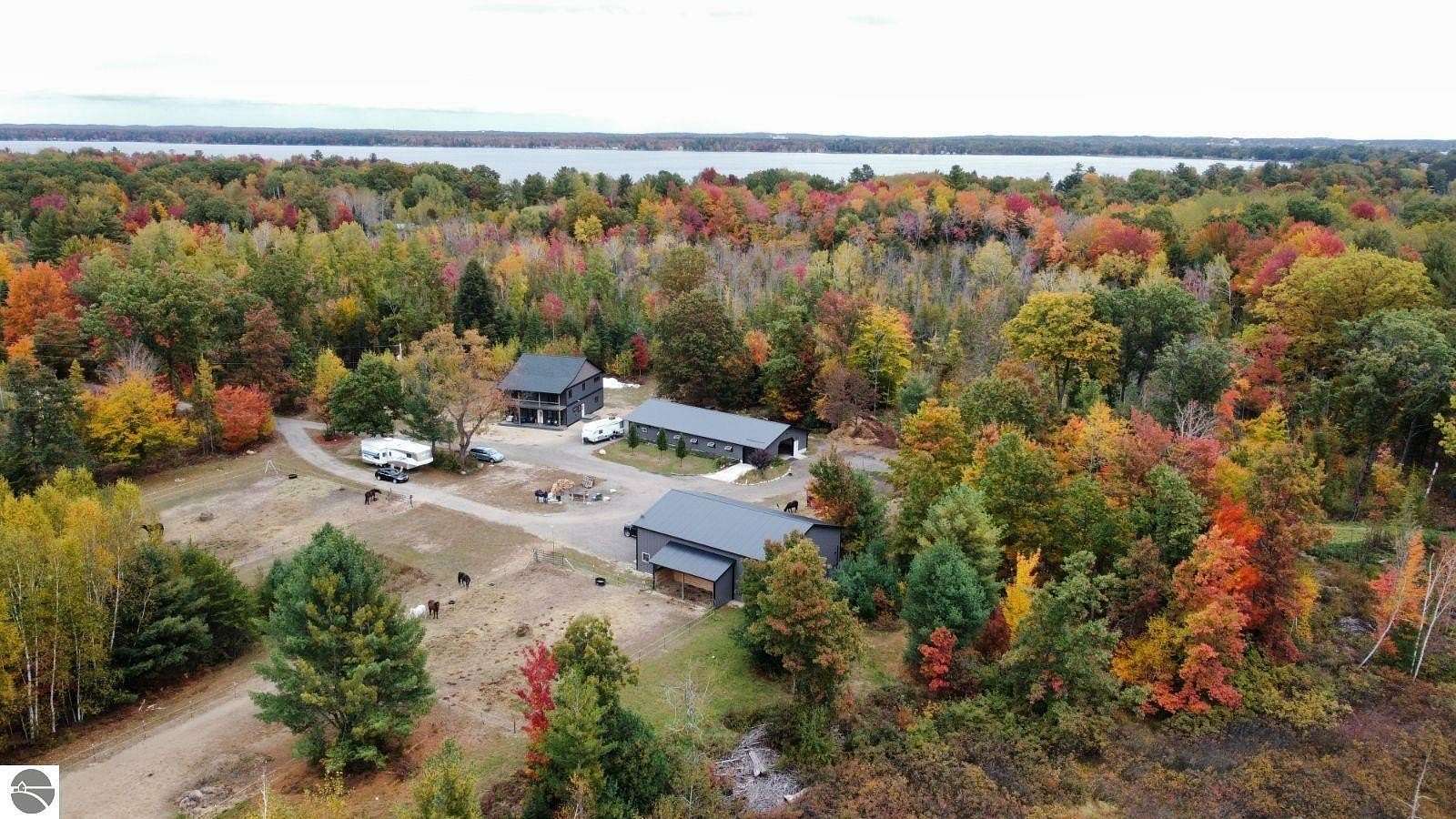 25.44 Acres of Land with Home for Sale in Cadillac, Michigan