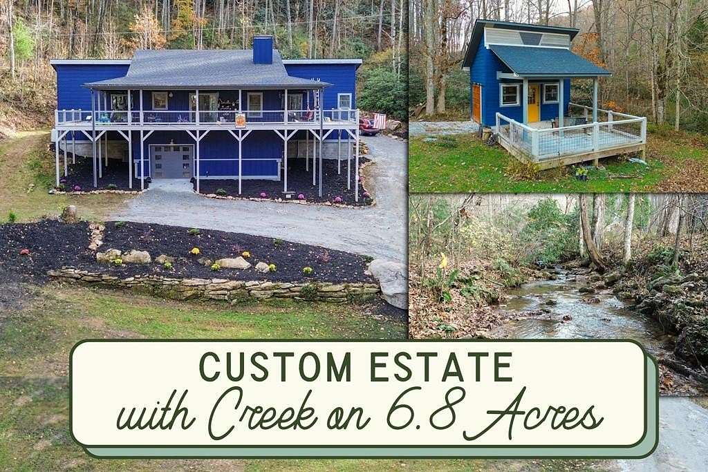 6.82 Acres of Land with Home for Sale in Franklin, North Carolina