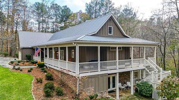 10.4 Acres of Land with Home for Sale in Ball Ground, Georgia