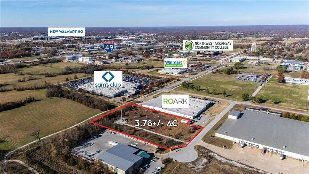 3.78 Acres of Commercial Land for Sale in Rogers, Arkansas