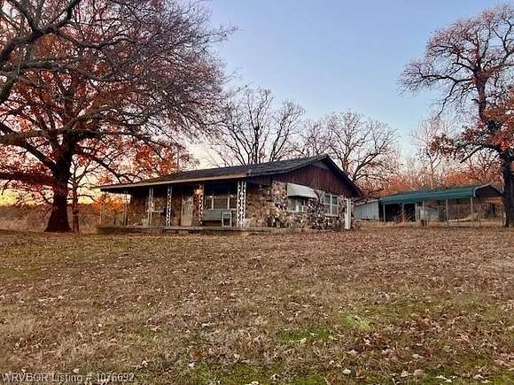 35 Acres of Recreational Land with Home for Sale in Stigler, Oklahoma