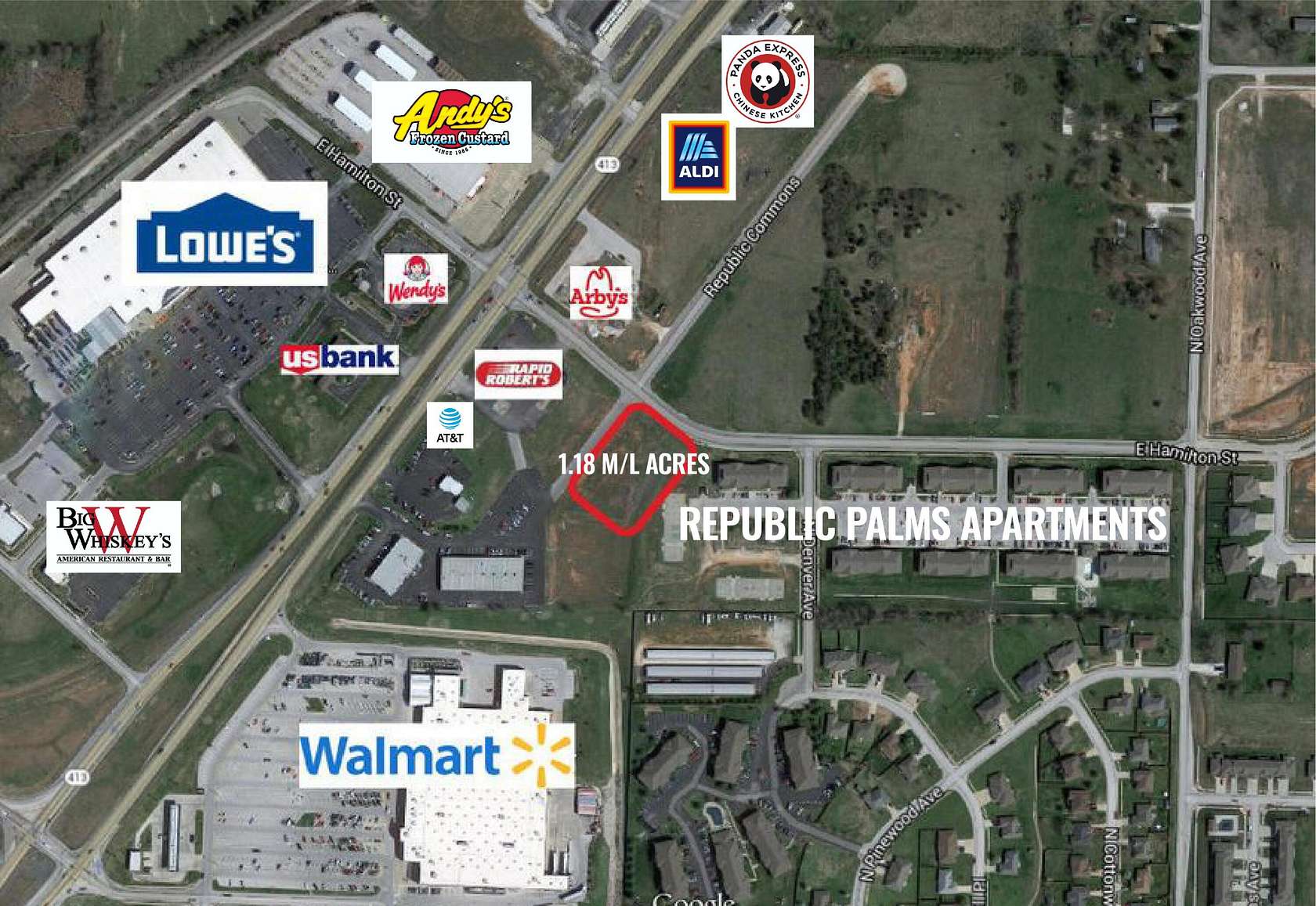 1.18 Acres of Commercial Land for Sale in Republic, Missouri