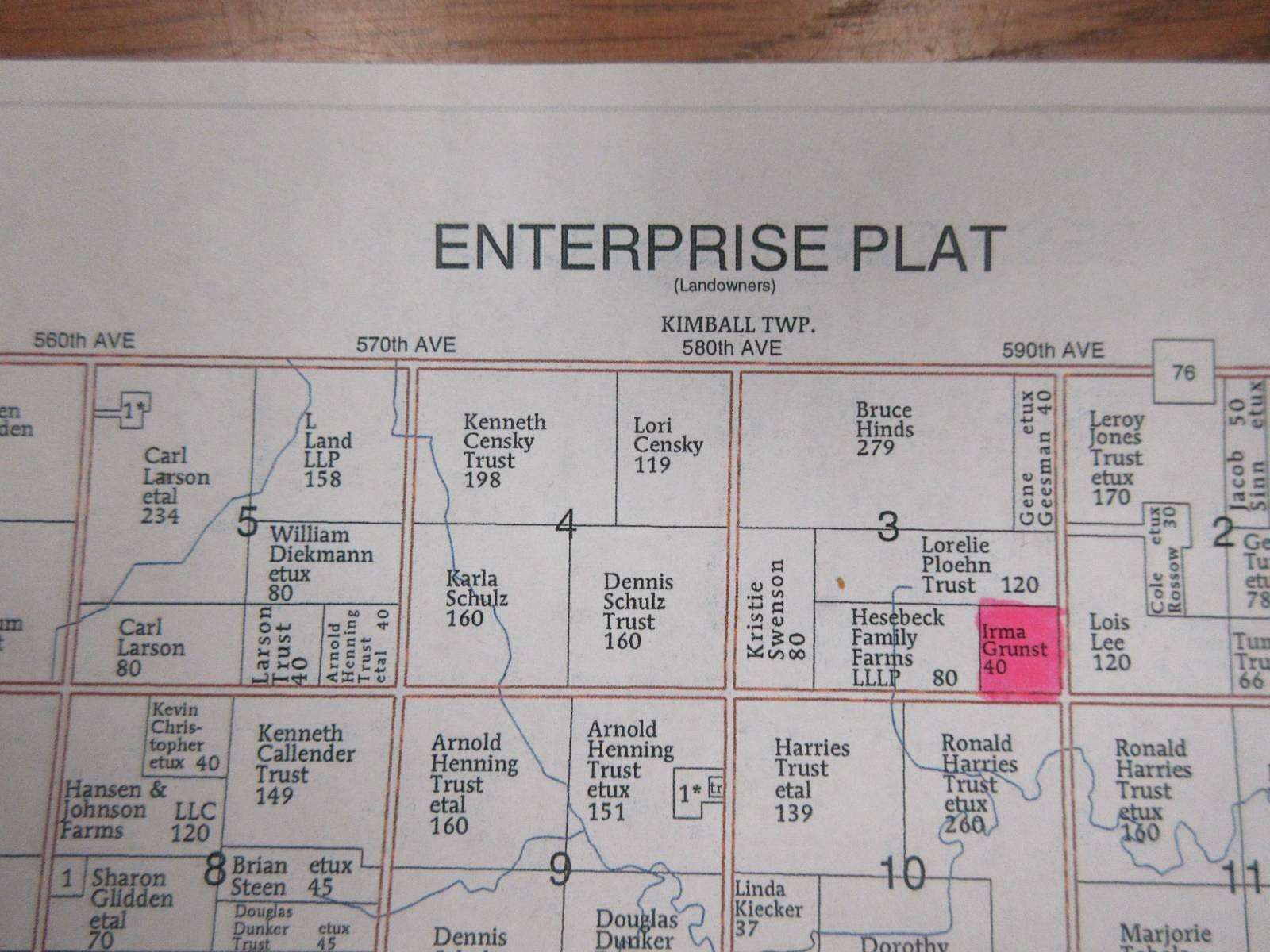 40 Acres of Agricultural Land for Sale in Alpha, Minnesota