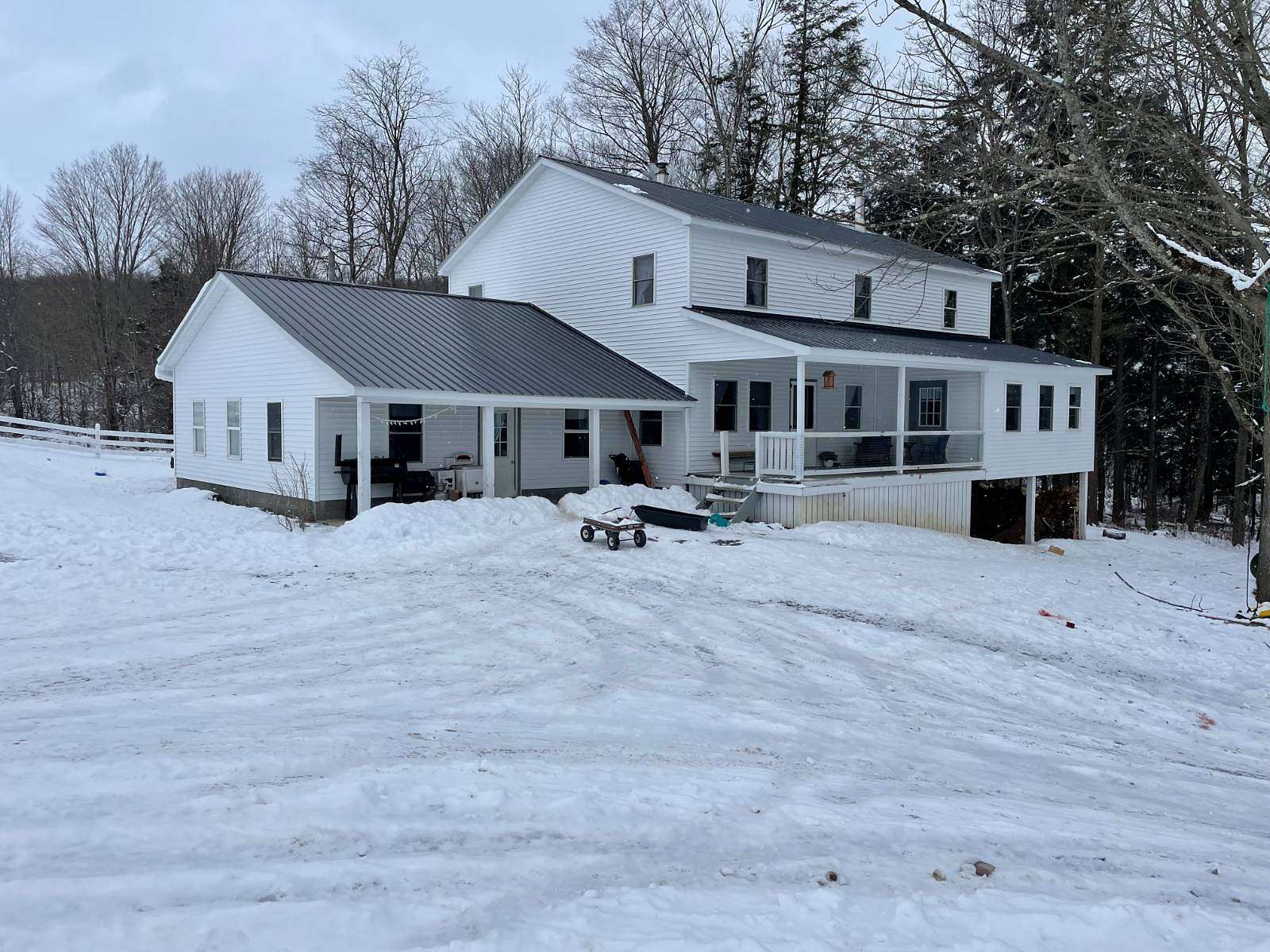 122.98 Acres of Land with Home for Sale in West Edmeston, New York