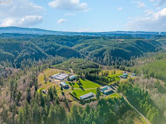 107.37 Acres of Agricultural Land with Home for Sale in Sandy, Oregon