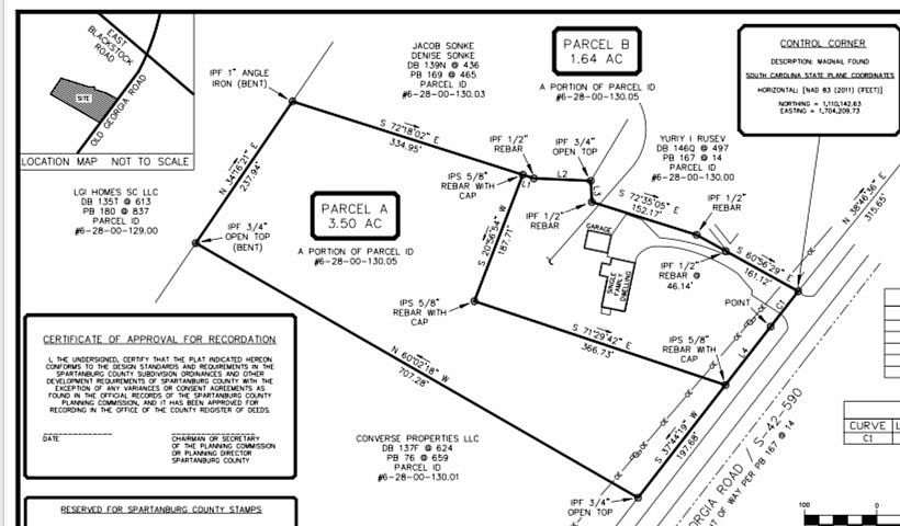 3.5 Acres of Land for Sale in Moore, South Carolina