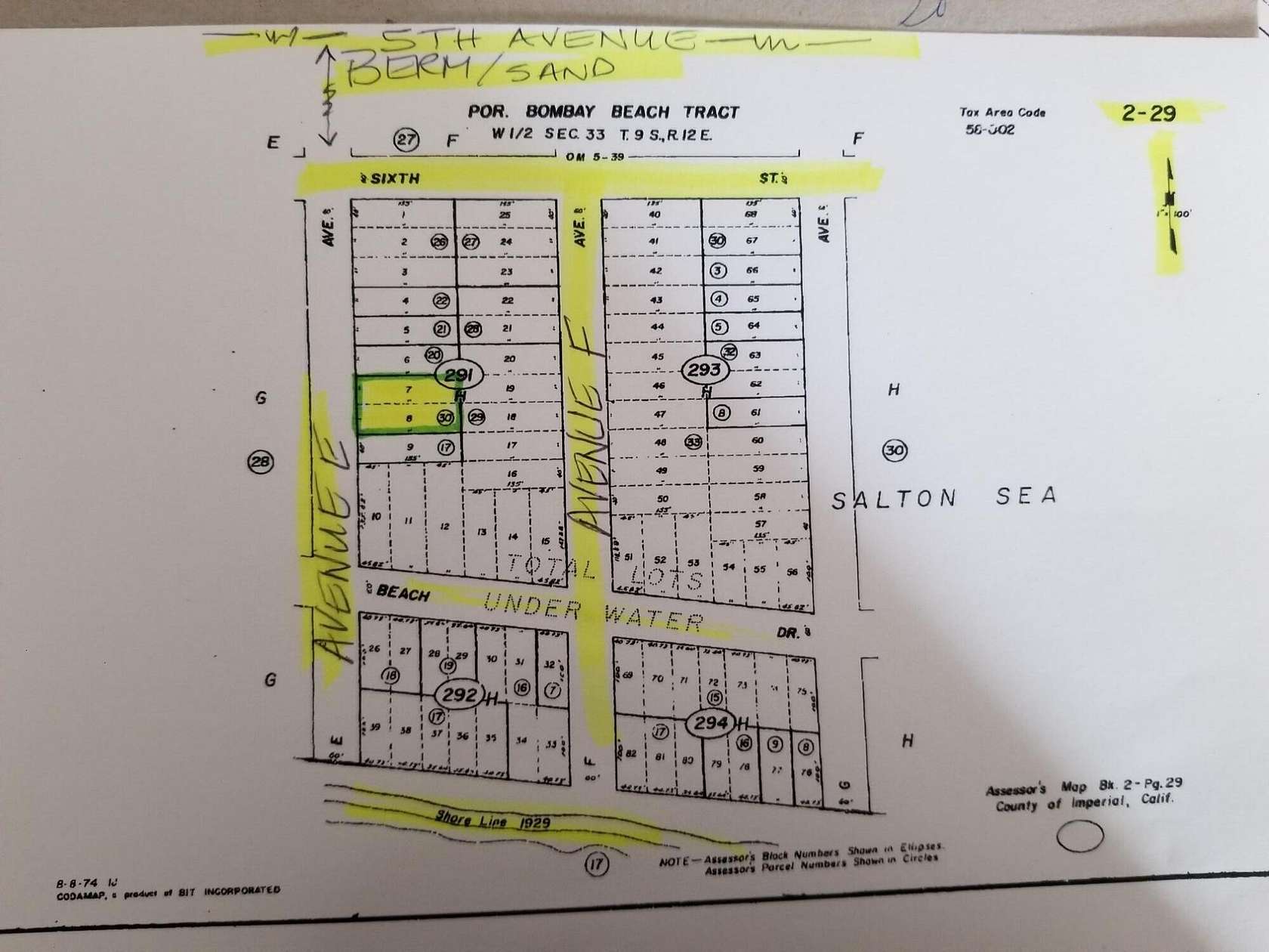 0.124 Acres of Land for Sale in Bombay Beach, California