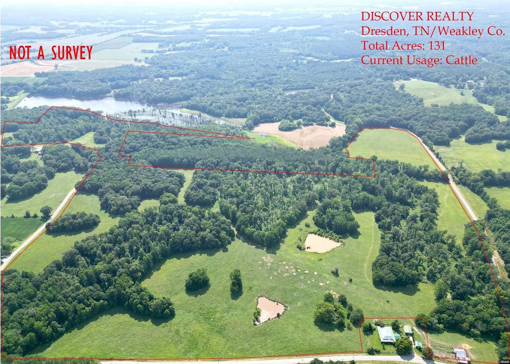 70.75 Acres of Land for Sale in Dresden, Tennessee