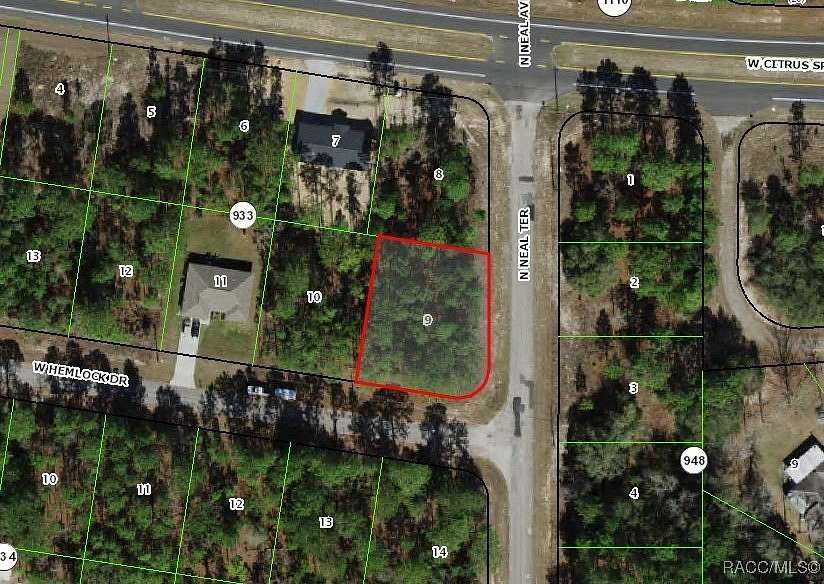 0.3 Acres of Residential Land for Auction in Citrus Springs, Florida