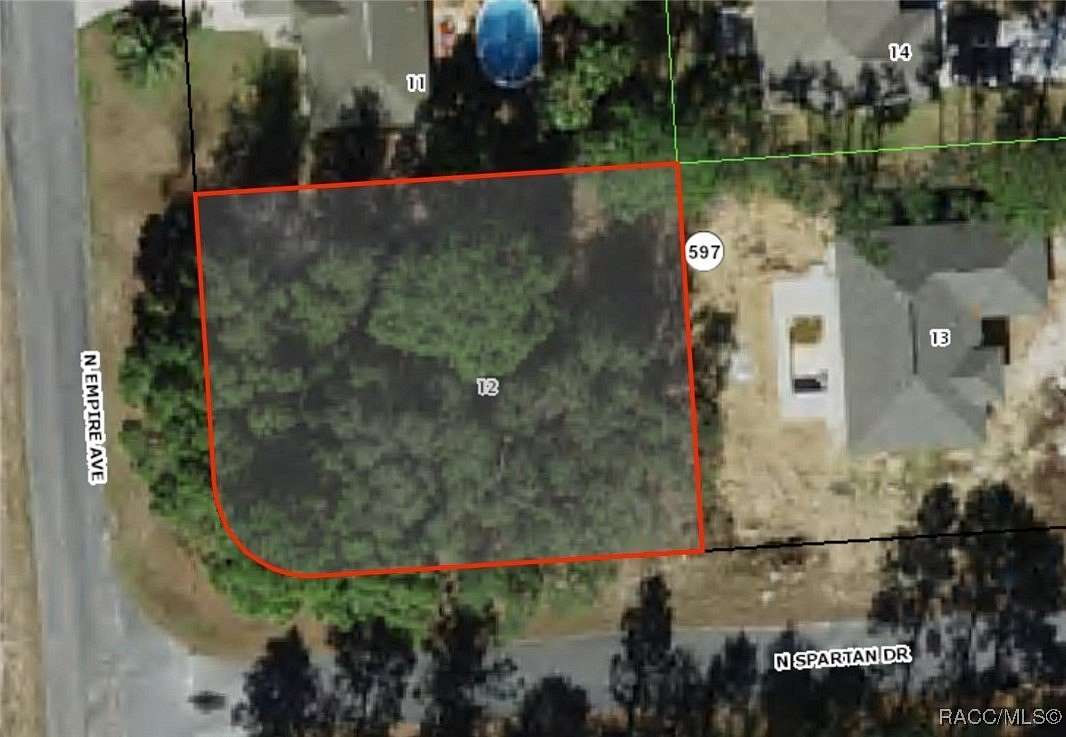 0.28 Acres of Residential Land for Sale in Citrus Springs, Florida