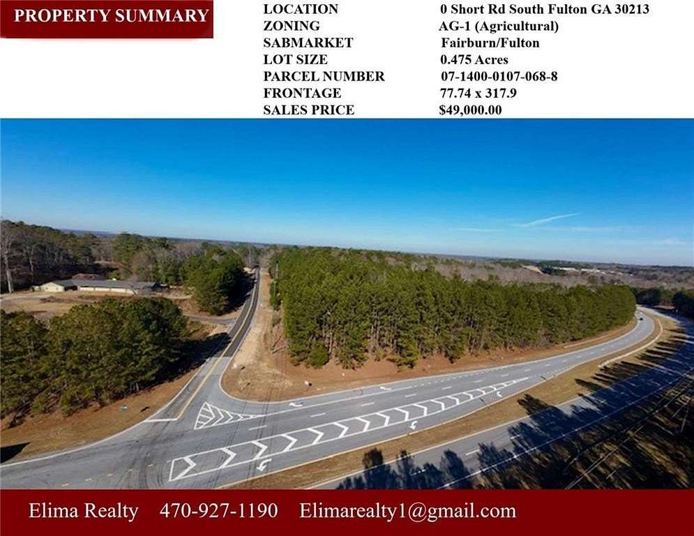 0.48 Acres of Land for Sale in Fairburn, Georgia