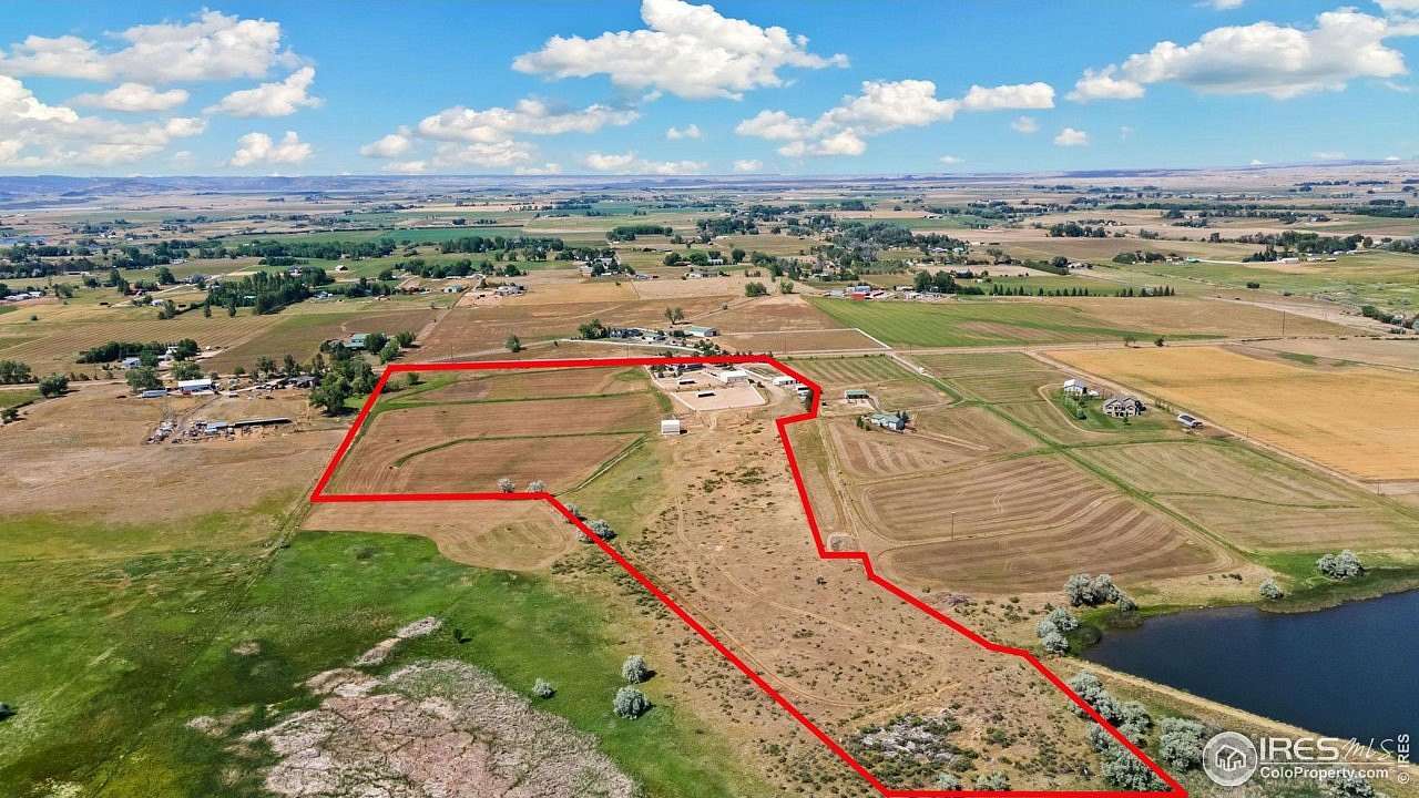 23.93 Acres of Agricultural Land with Home for Sale in Fort Collins, Colorado