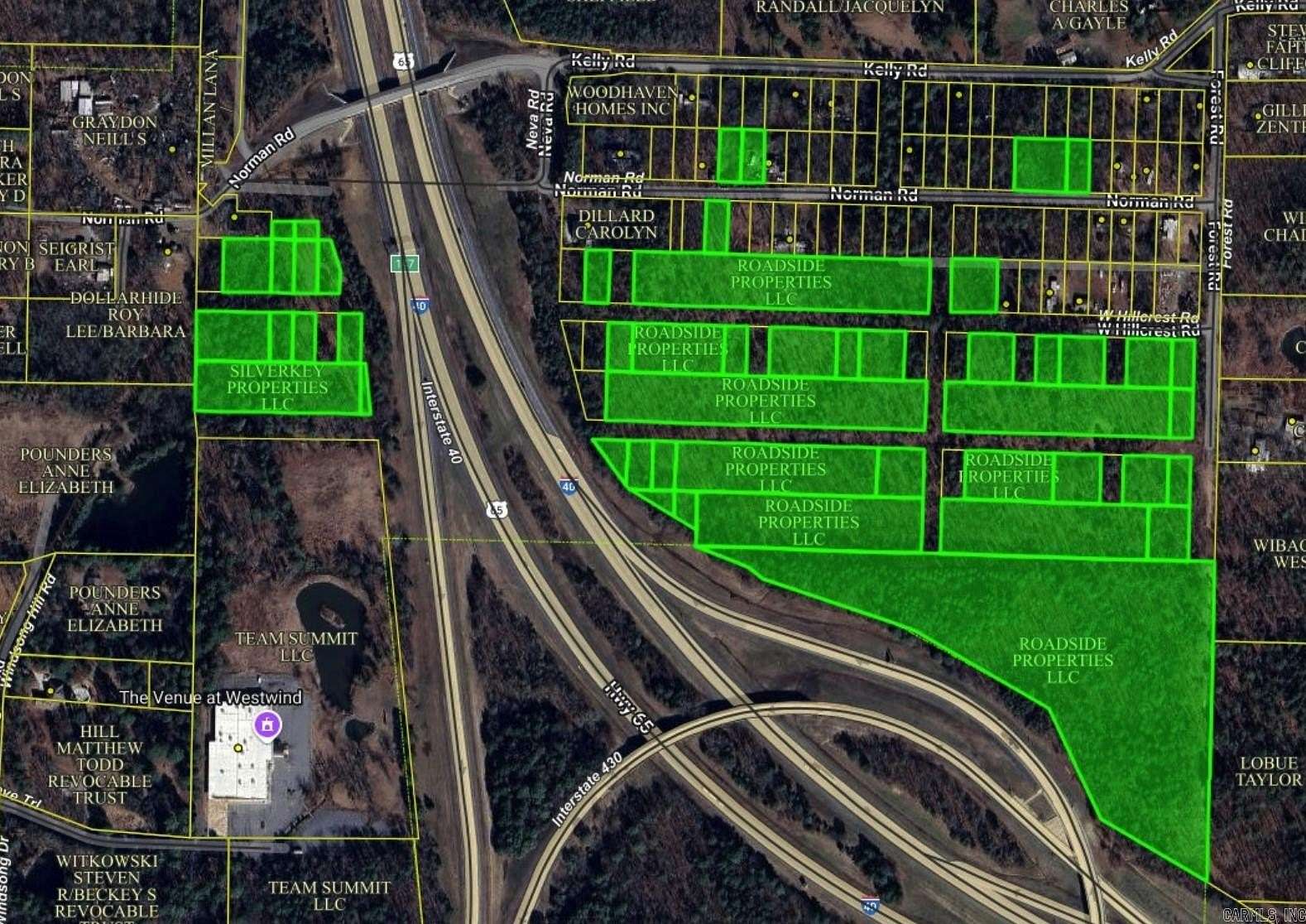 33.7 Acres of Land for Sale in North Little Rock, Arkansas