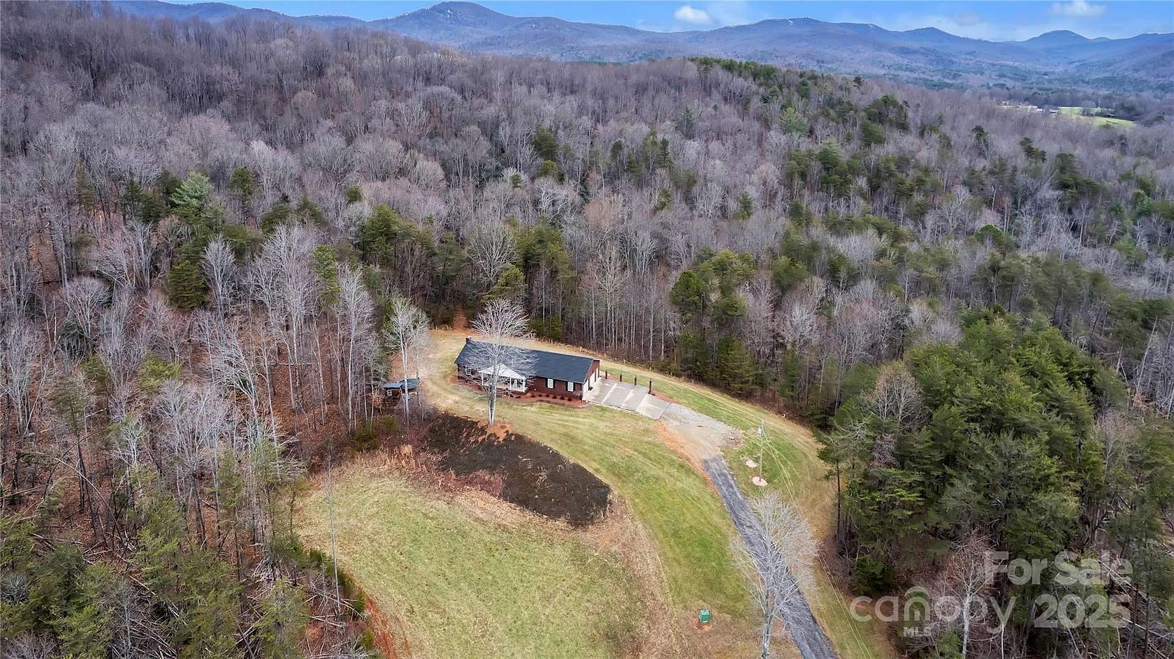 18 Acres of Recreational Land with Home for Sale in Taylorsville, North Carolina