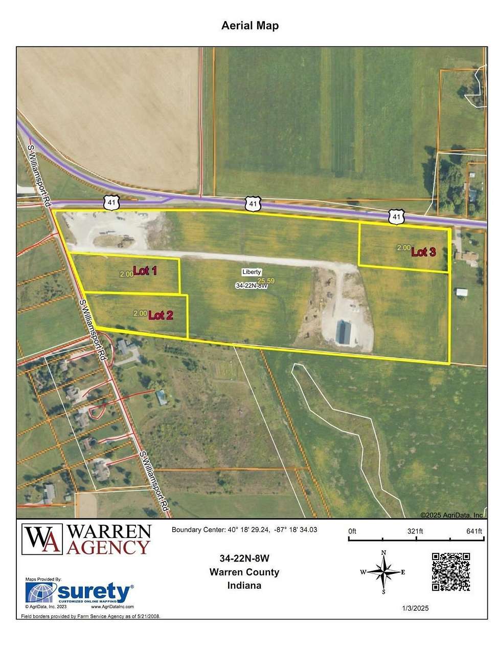 2 Acres of Commercial Land for Sale in Williamsport, Indiana