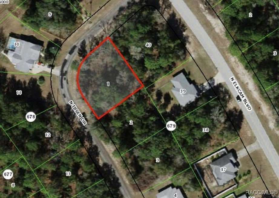 0.34 Acres of Residential Land for Sale in Citrus Springs, Florida