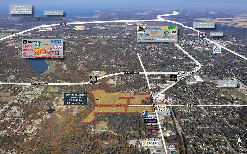 36.34 Acres of Mixed-Use Land for Sale in Denison, Texas