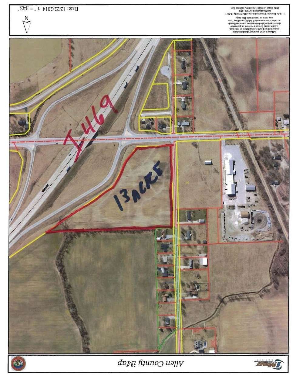 13 Acres of Land for Sale in Fort Wayne, Indiana