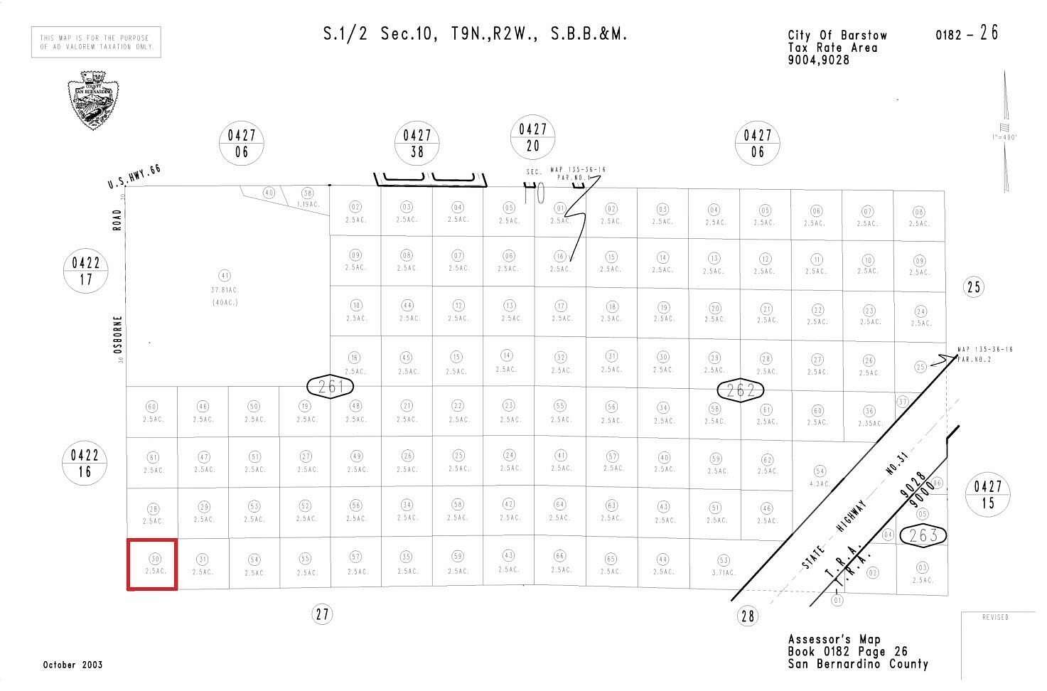 2.45 Acres of Residential Land for Sale in Barstow, California