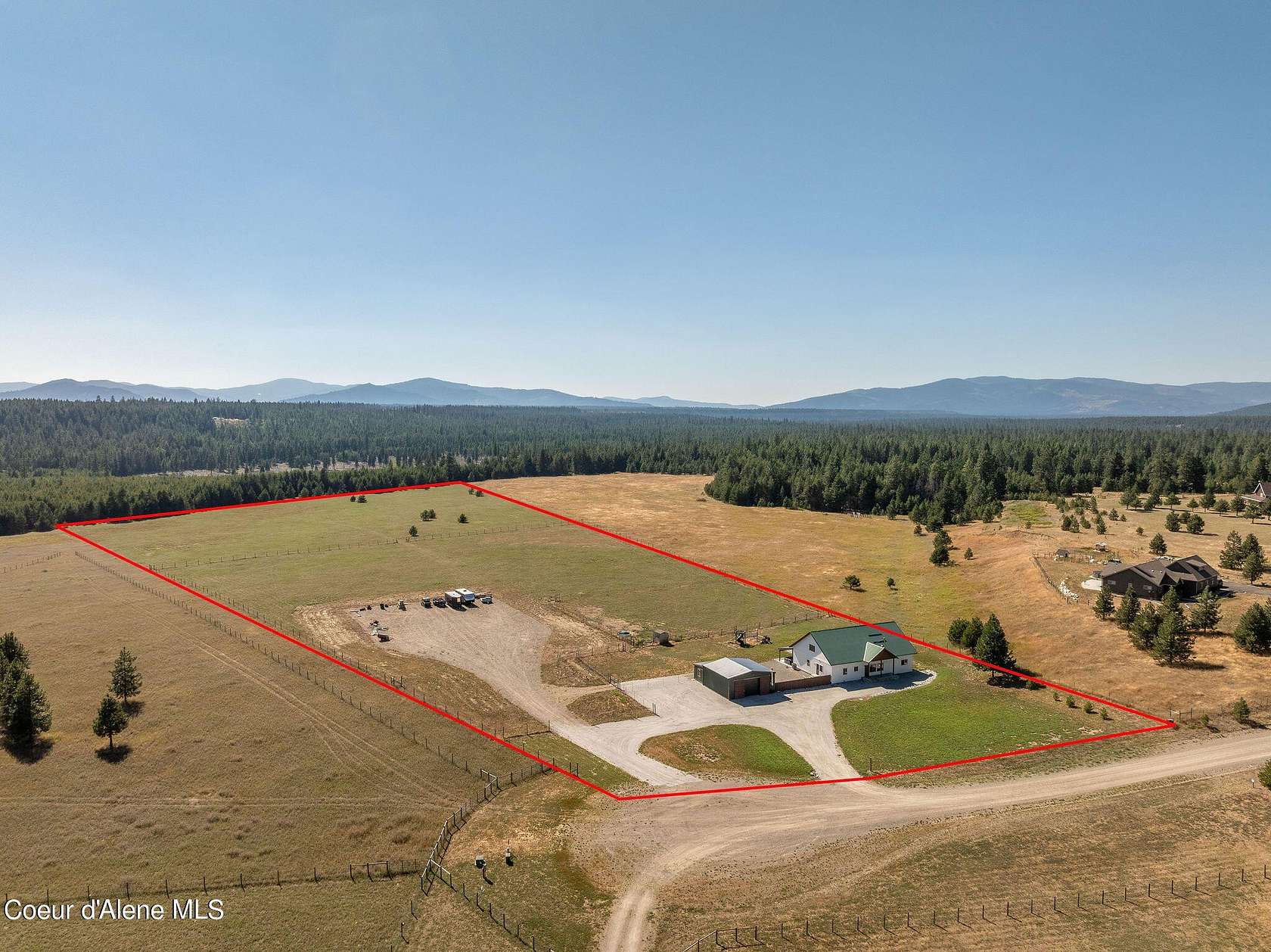 22.25 Acres of Land with Home for Sale in Athol, Idaho