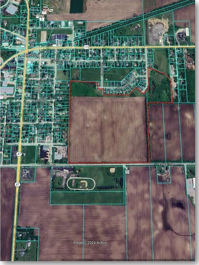 62 Acres of Agricultural Land for Sale in Hebron, Illinois