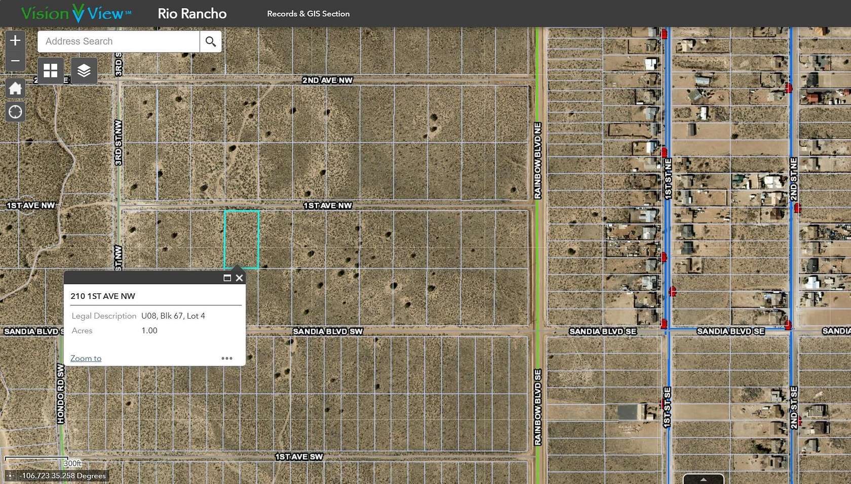 1 Acre of Residential Land for Sale in Rio Rancho, New Mexico