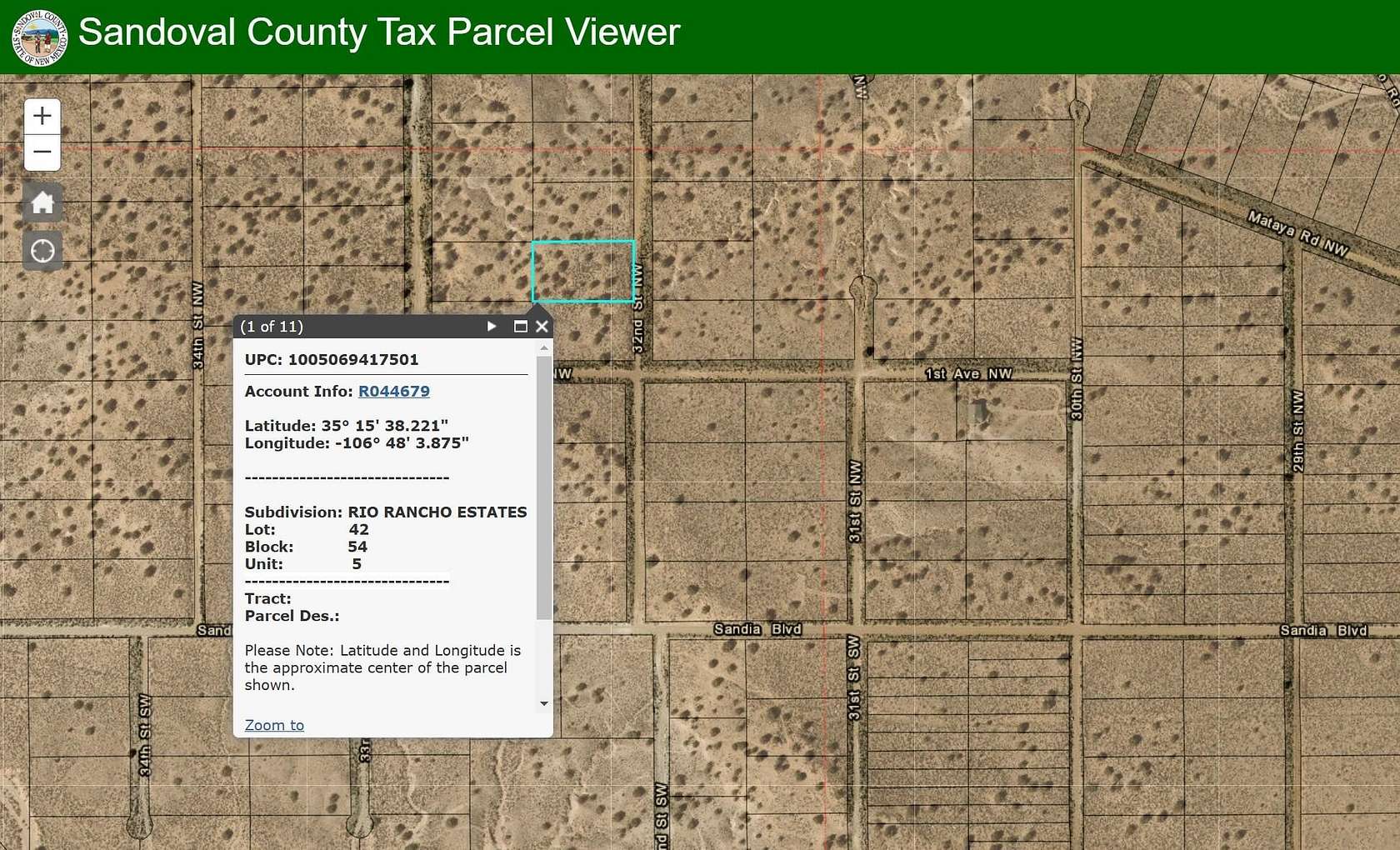 1 Acre of Land for Sale in Rio Rancho, New Mexico