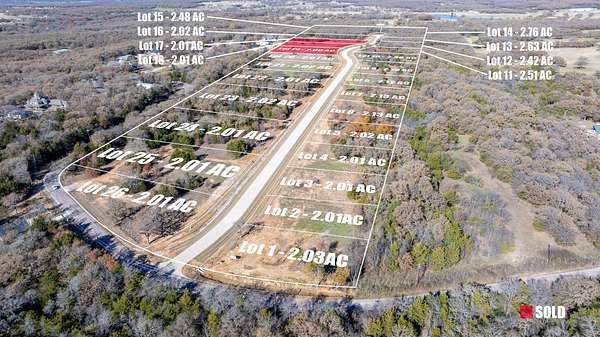 2.46 Acres of Residential Land for Sale in Valley View, Texas