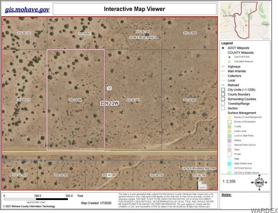 5 Acres of Residential Land for Sale in Kingman, Arizona