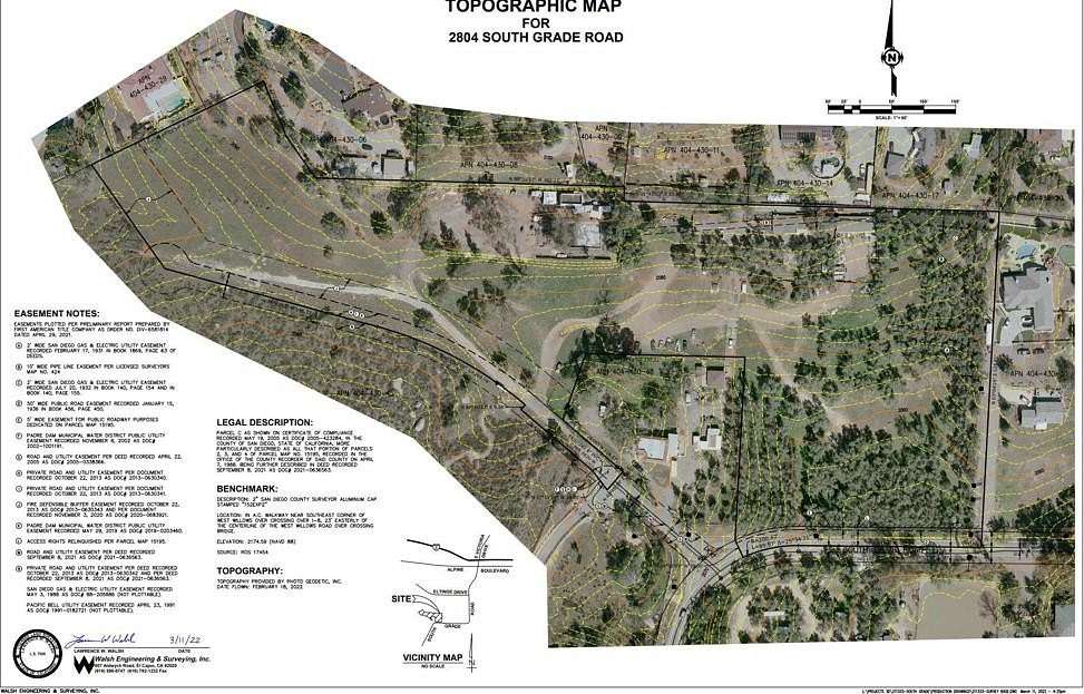 10.52 Acres of Land for Sale in Alpine, California