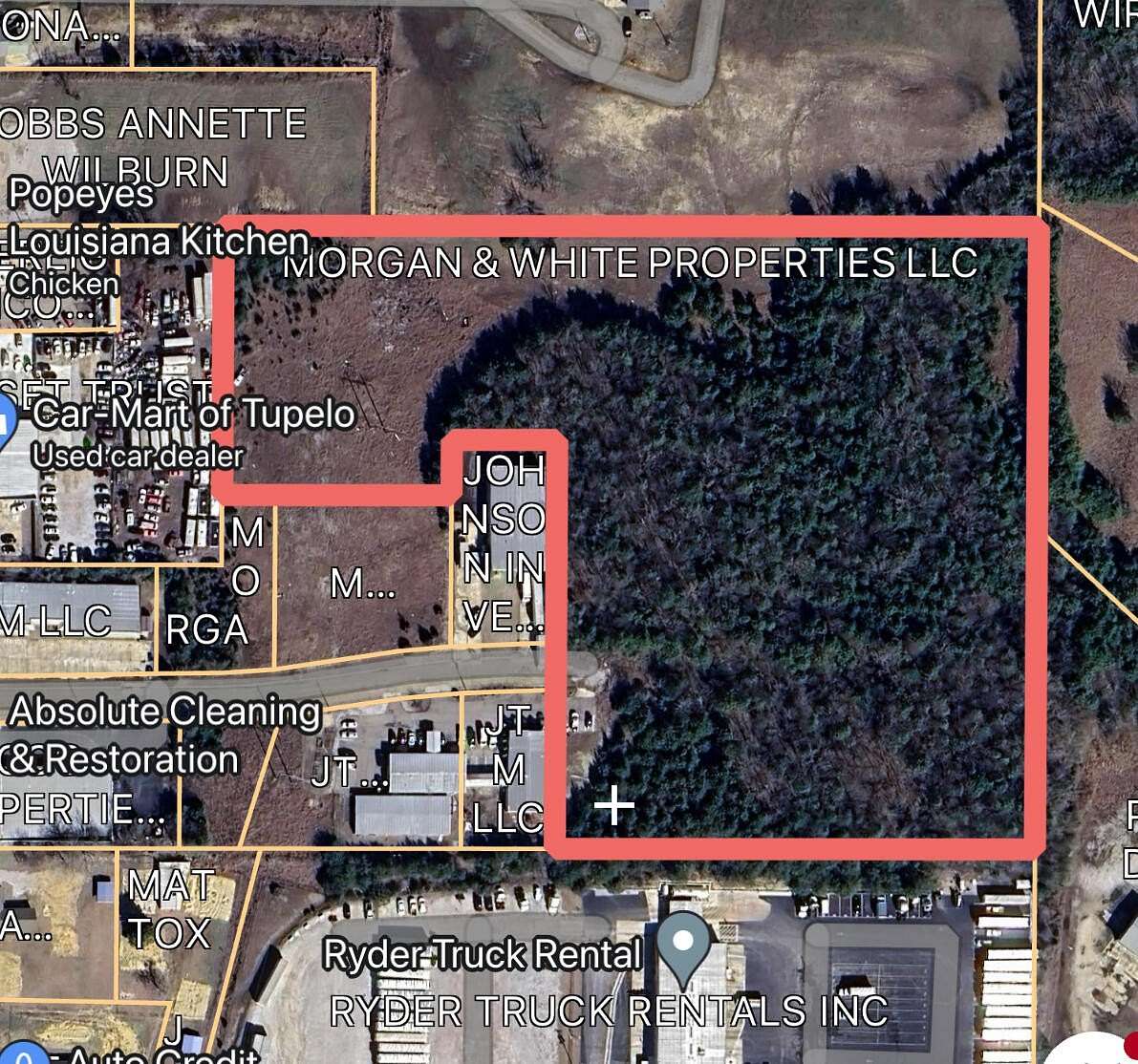 9.8 Acres of Mixed-Use Land for Sale in Tupelo, Mississippi