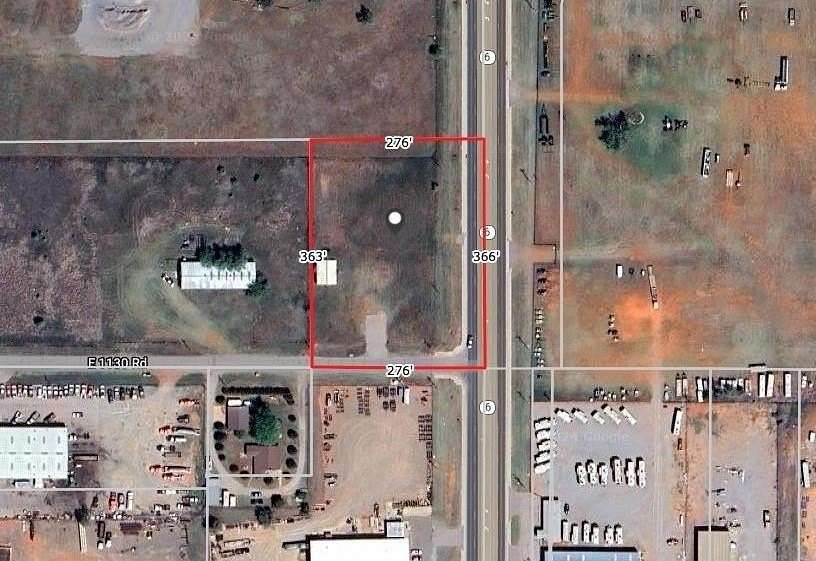 2.05 Acres of Commercial Land for Sale in Elk City, Oklahoma