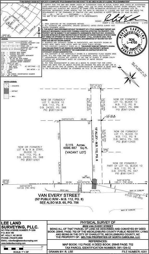 0.12 Acres of Land for Sale in Charlotte, North Carolina