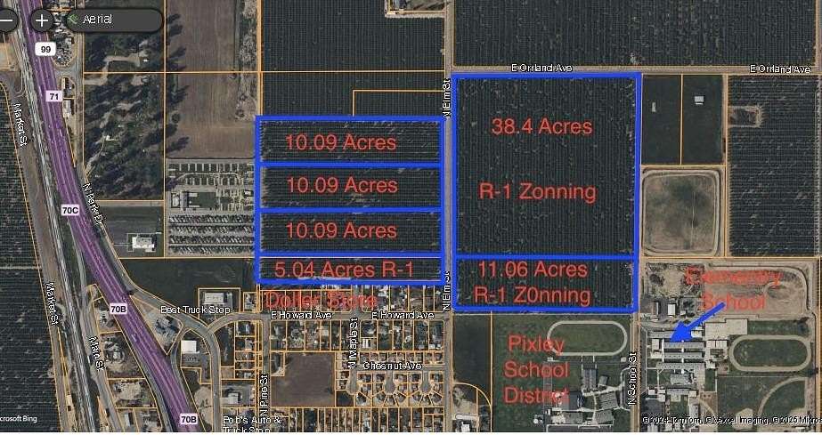 5.04 Acres of Residential Land for Sale in Pixley, California