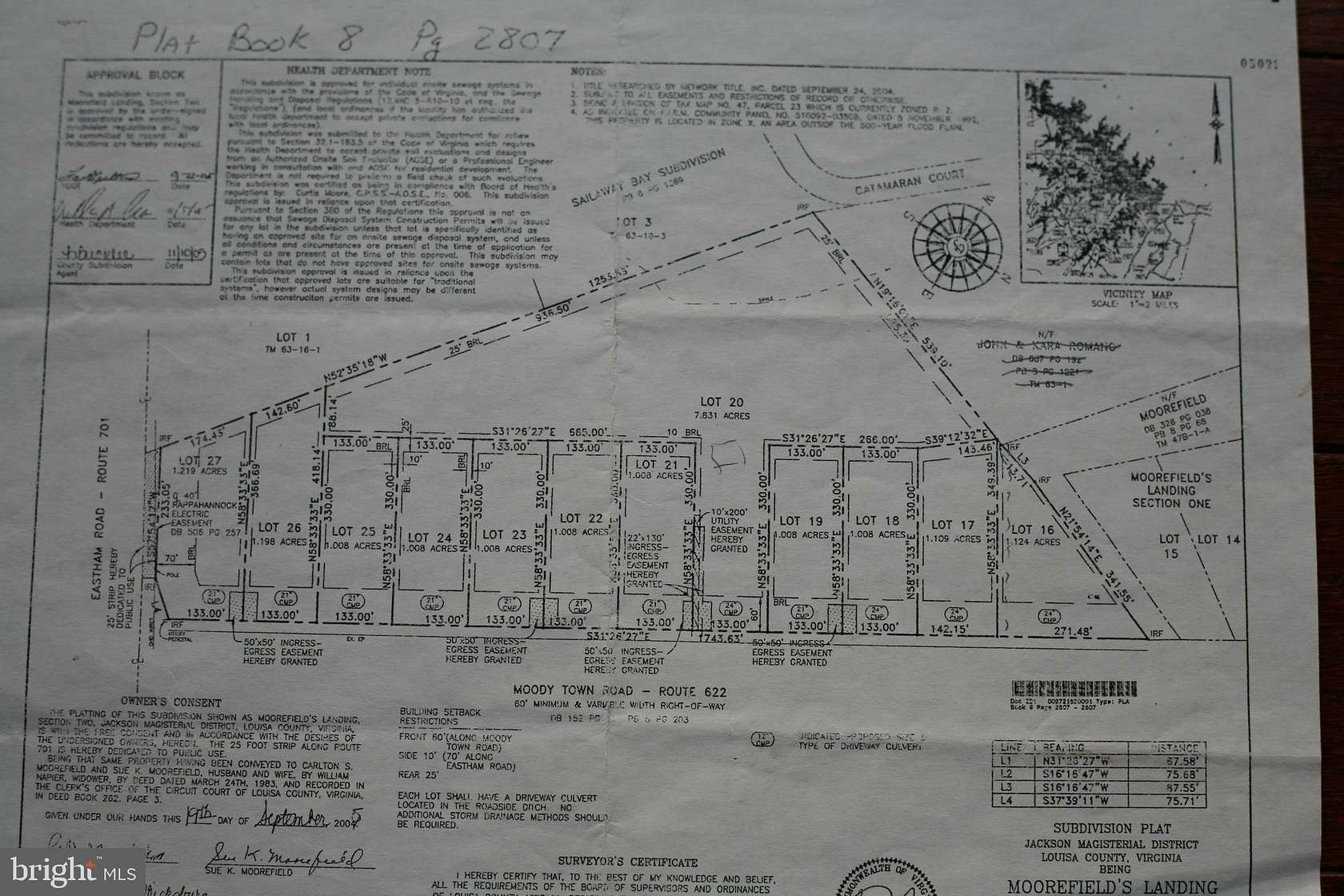 7.83 Acres of Land for Sale in Mineral, Virginia